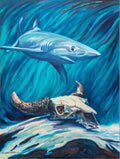 Gilbert Duran | Shark and Buffalo Skull