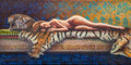 Gilbert Duran | Reclining Nude on Tiger Rug